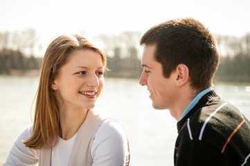 Young couple in love together