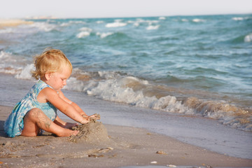 child on the beach