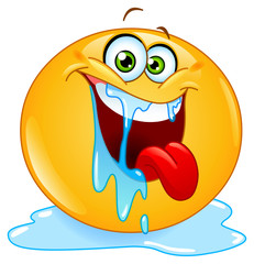Drooling emoticon