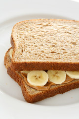 Peanut Butter and Banana Sandwich