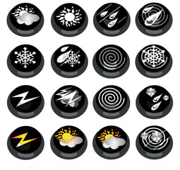 black weather icons