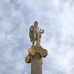 Apollo statue, god of music and poetry