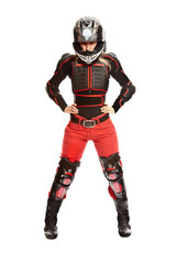 Girl - motorcycle rider