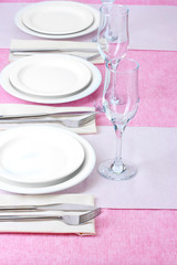 elegant holiday table setting