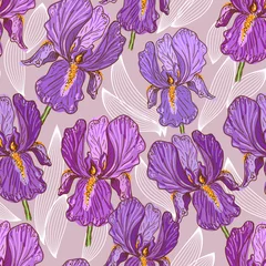 Fotobehang Purple Iris © Elena Terletskaia
