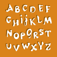 White alphabet