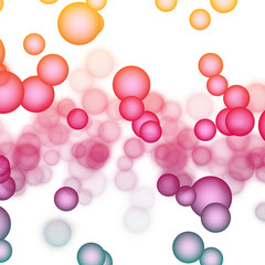 fantastic powerful bubbles background design illustration