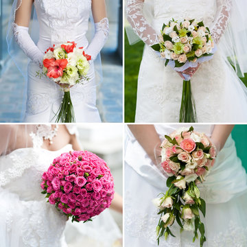 bridal bouquet  in the bride's hands