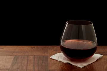 Plaid mouton avec photo Vin Red wine glass