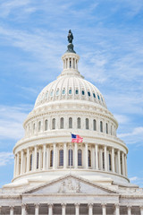 Fototapeta na wymiar Stany Zjednoczone Capitol Dome w Waszyngtonie