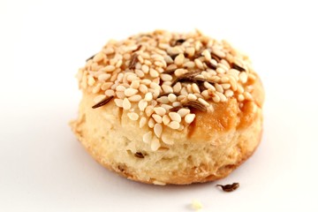 Cookie against a white background