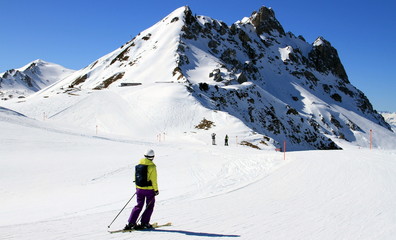 Fototapeta na wymiar ski