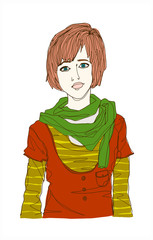 portrait of woman smiling