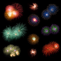 Long Exposure of Fireworks