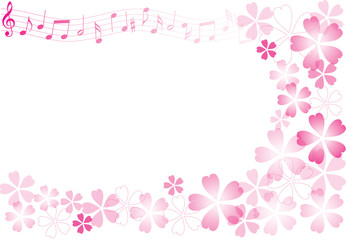 桜と音符