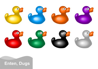 bunte spielzeugenten,Quietscheenten