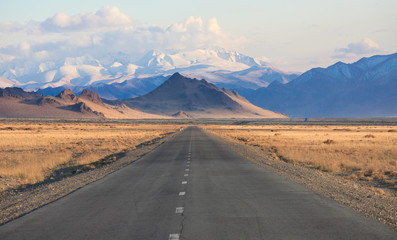 road in the mountains of Mongolia - 40016197