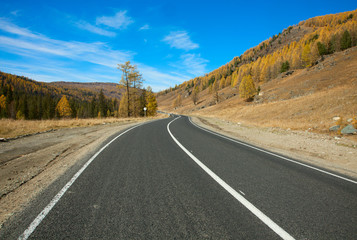 road in  mountains
