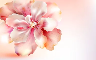 Fotobehang Invitation card with flower © blina