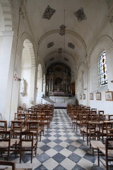 Fototapeta na wymiar interieur chapelle hopital de valognes