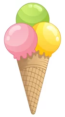 Cercles muraux Pour enfants Ice cream theme image 1