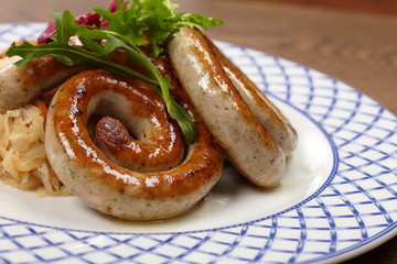 sausages and potatoes