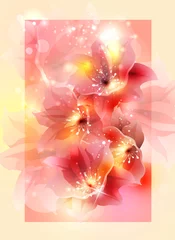 Tuinposter Summer or spring vector illustration for fresh design © blina