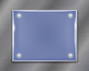 Glass plate. Vector illustration.