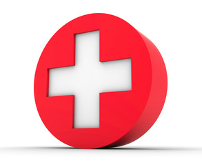 сross the symbol of medicine