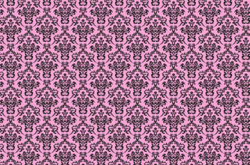 Vintage damask pattern pink