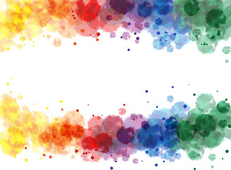 Fototapeta premium rainbow water color