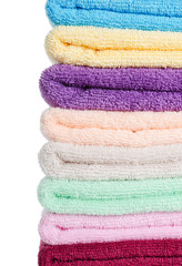 The combined  color towels