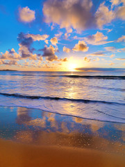 Tropical sunset on the beach