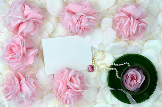 Luxury Jewels And Tea For Her With Blank Notecard