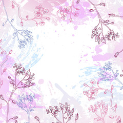 Vector background of flowers