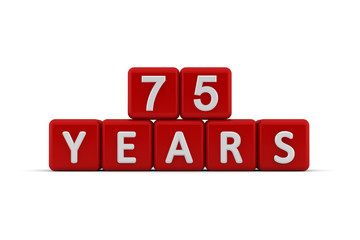 Red letter cubes 75 years