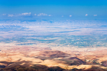 view from Mount Nebo in Jordan - obrazy, fototapety, plakaty
