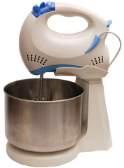 Isolated Chrome Stand Mixer