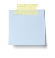 white note paper message label business