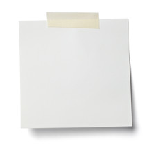 white note paper message label business