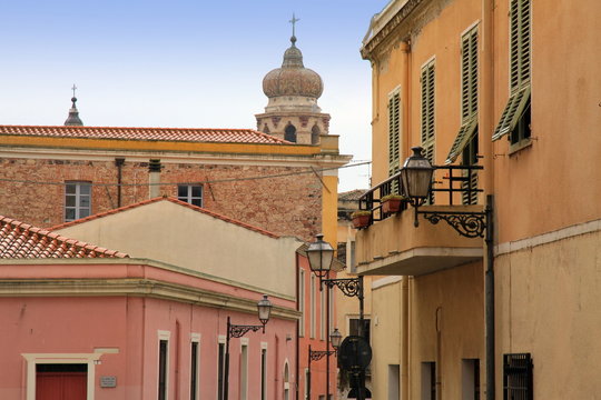 Oristano town in Sardinia Italy