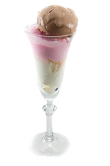 Icecream in a wine glass
