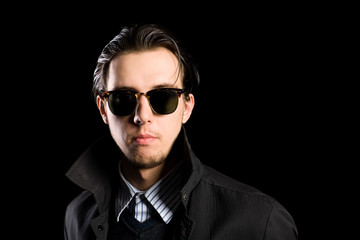 young man wearing sunglasses