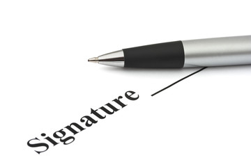Pen and contract