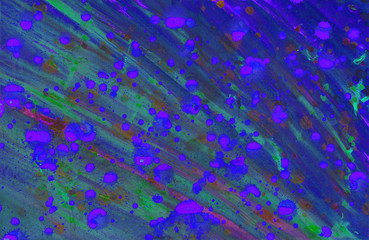 Paint dried in layers on white paper.