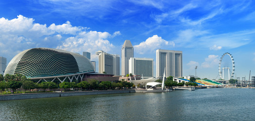 Singapore skyline - obrazy, fototapety, plakaty