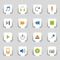 16 Web Icons Music