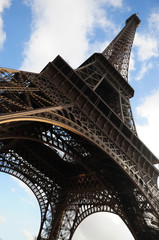 The Eiffel Tower in Paris .
