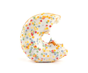 donut with colorful sprinkles