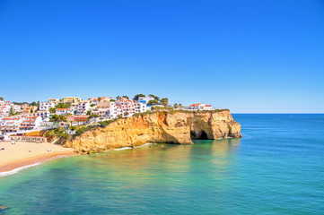The village Carvoeiro in Portugal